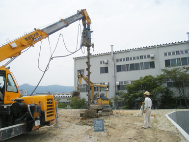 新築工場の工事