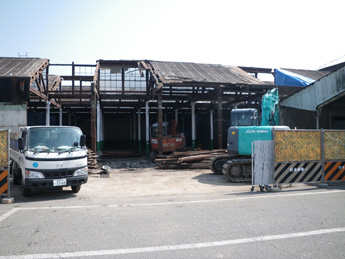新築工場の工事